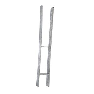 Pfostenträger silberfarben 71 x 600 x 60 x 5 mm