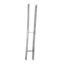 Pfostenträger silberfarben 71 x 600 x 60 x 5 mm