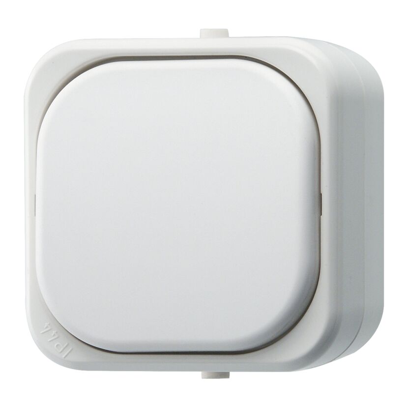 Weißer AP Schalter IP44 Aqua Top