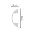 Klipsprofil Thea 23 x 65 mm