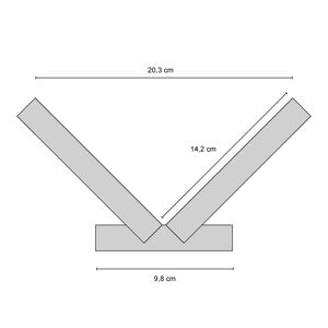Gehrungslade MDF 51 x 20,3 cm