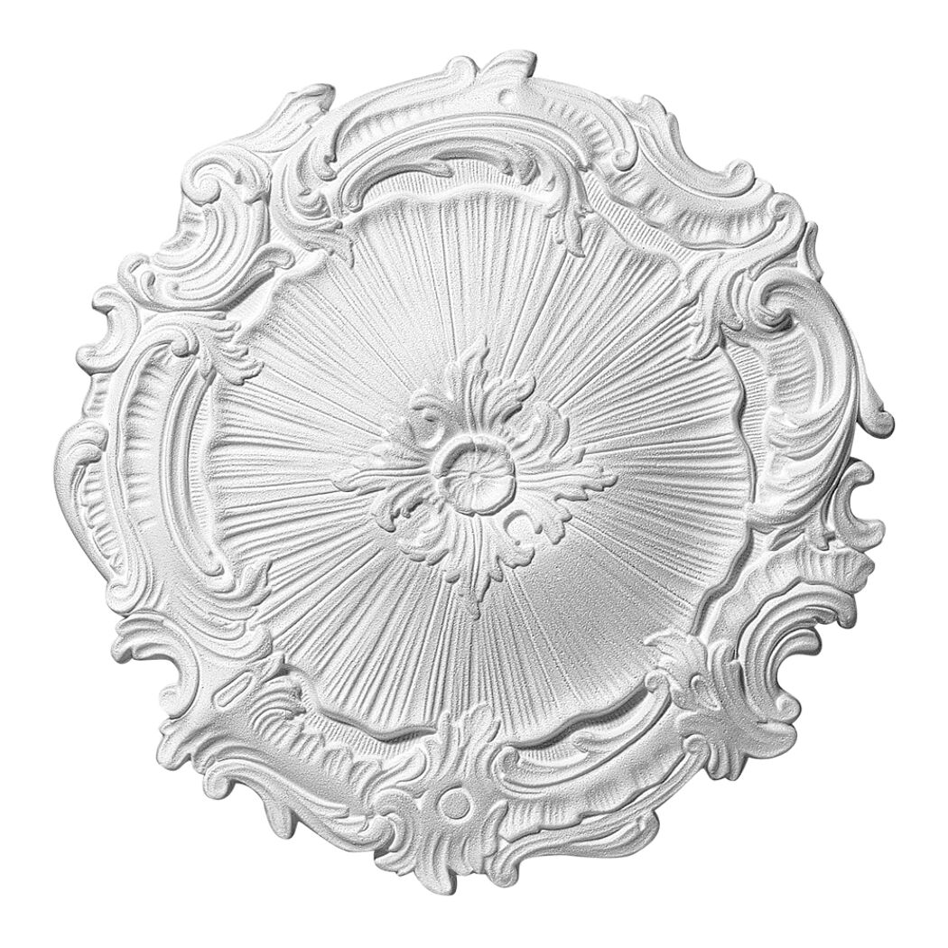 weiße Stuckrosette Eleonora