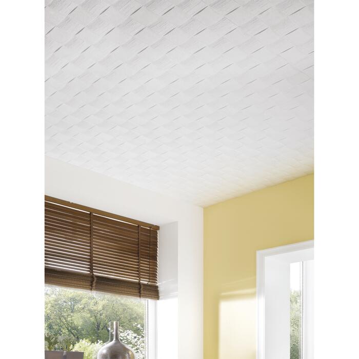 Deckenplatten "Bukarest" weiß 50 x 50 cm 8 Stück