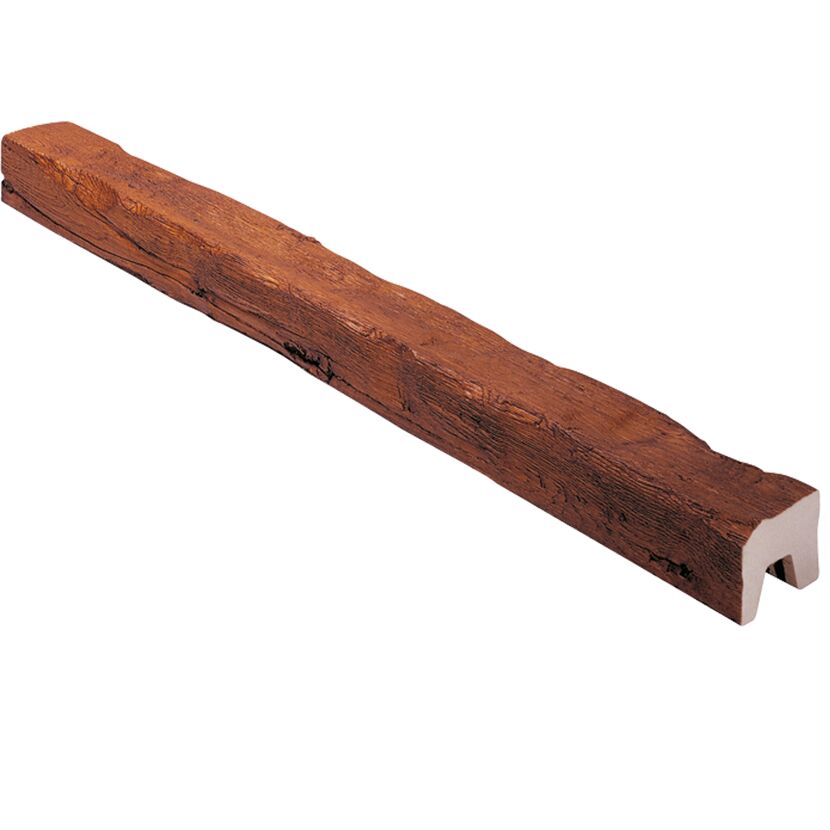 Dunkelbrauner PUR-Balken, 200 x 130 x 3000 mm