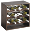 Weinflaschenregal Kiefernholz braun 50 x 25 x 50 cm