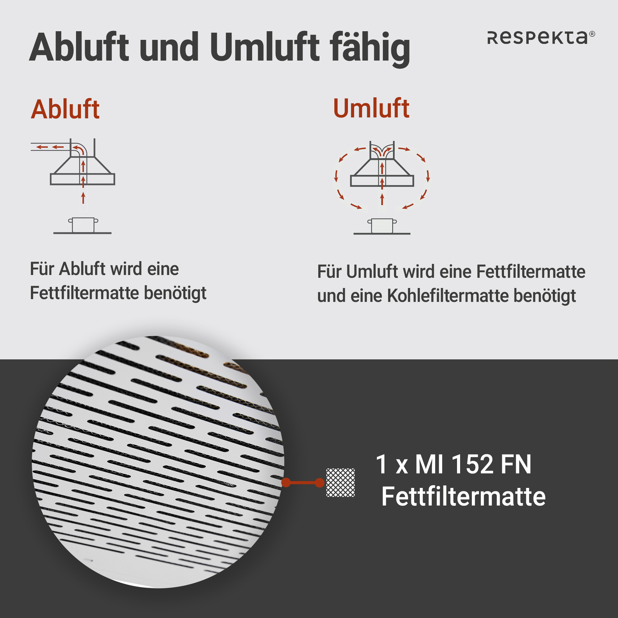Unterbauhaube 'DH640 IXL' edelstahlfarben