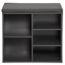 Schuhschrank grau mit Sitzkissen 51,5 x 48 x 29,5 cm