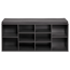 Schuhschrank schwarz mit Sitzkissen 103,5 x 48 x 29,5 cm