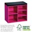 Pinker Schuhschrank mit Sitzfläche