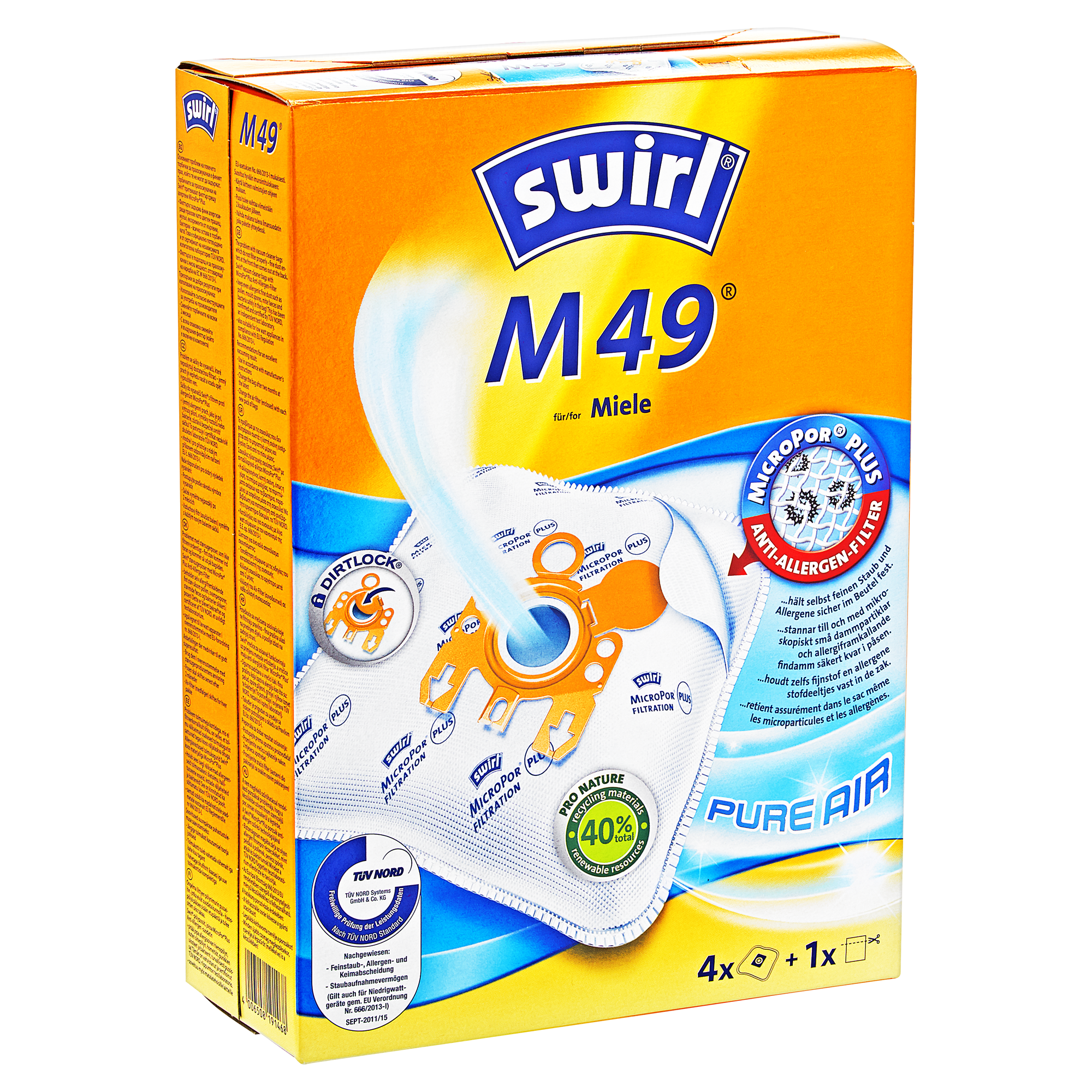 Staubsaugerbeutel 'M49' mit Filter 4 Stück + product picture