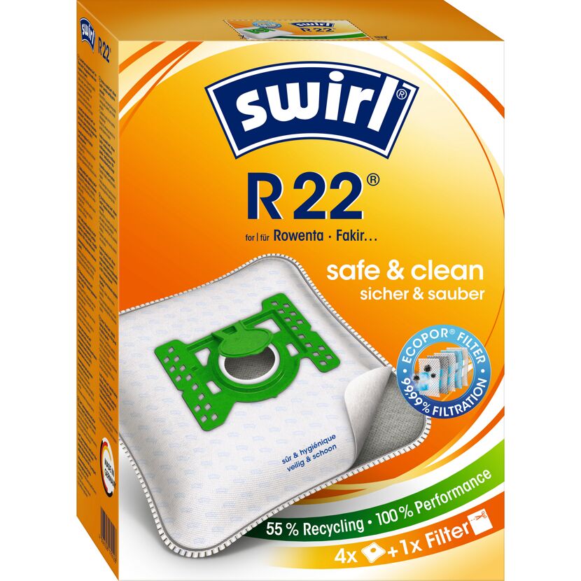 Staubsaugerbeutel 'R22' mit Filter 4 Stück