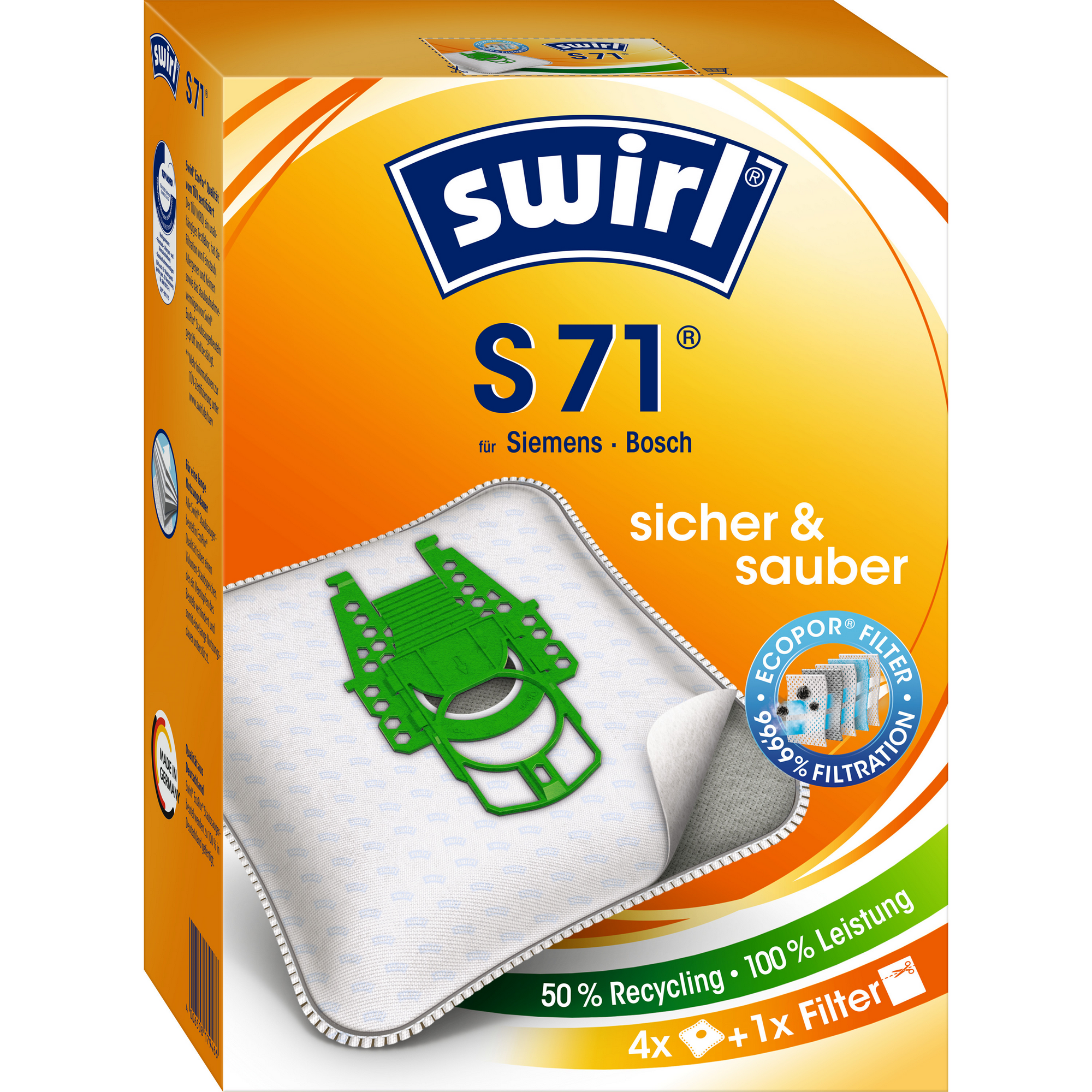 Staubsaugerbeutel S71 4 Stück