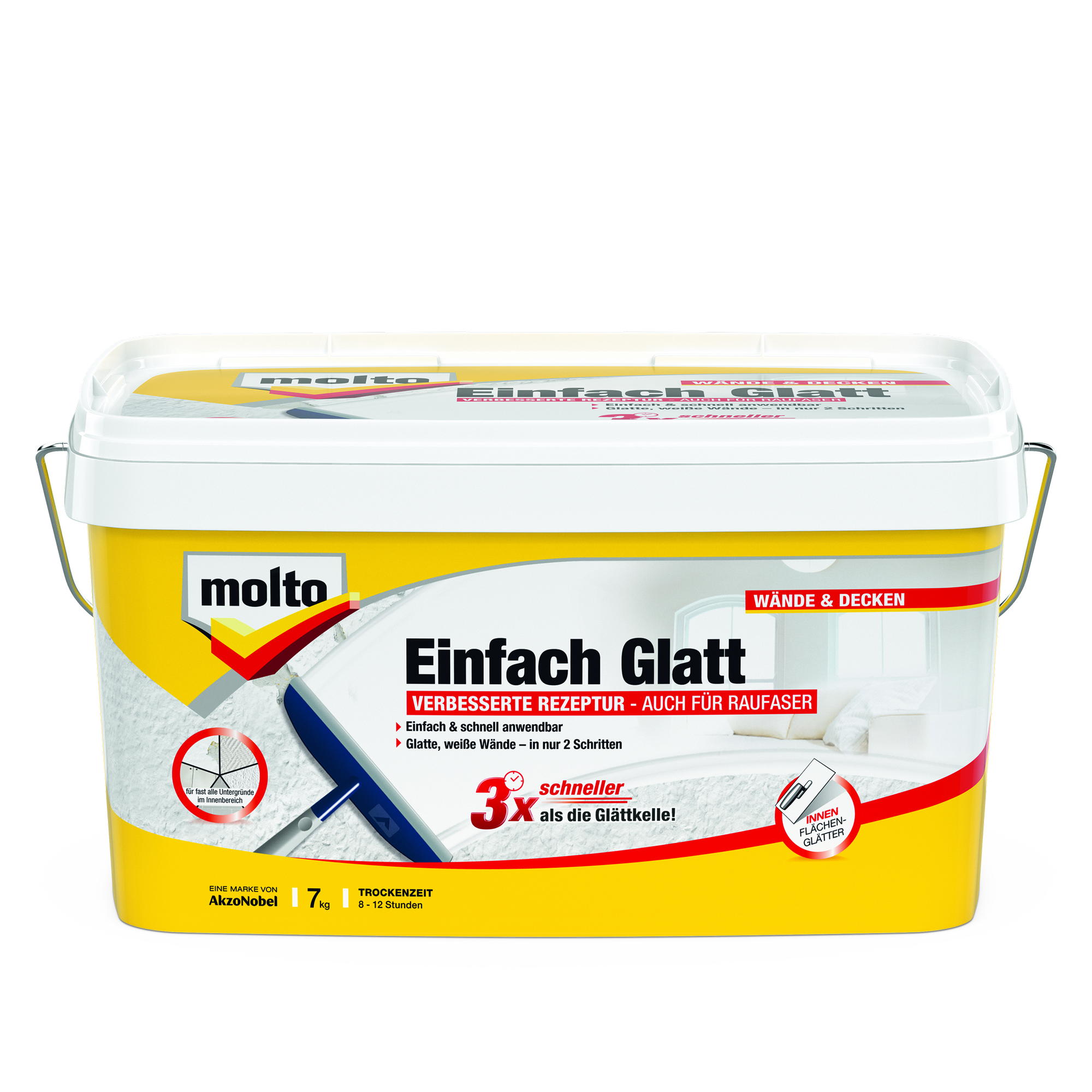 Fertigspachtel 'Einfach Glatt' 7 kg + product picture