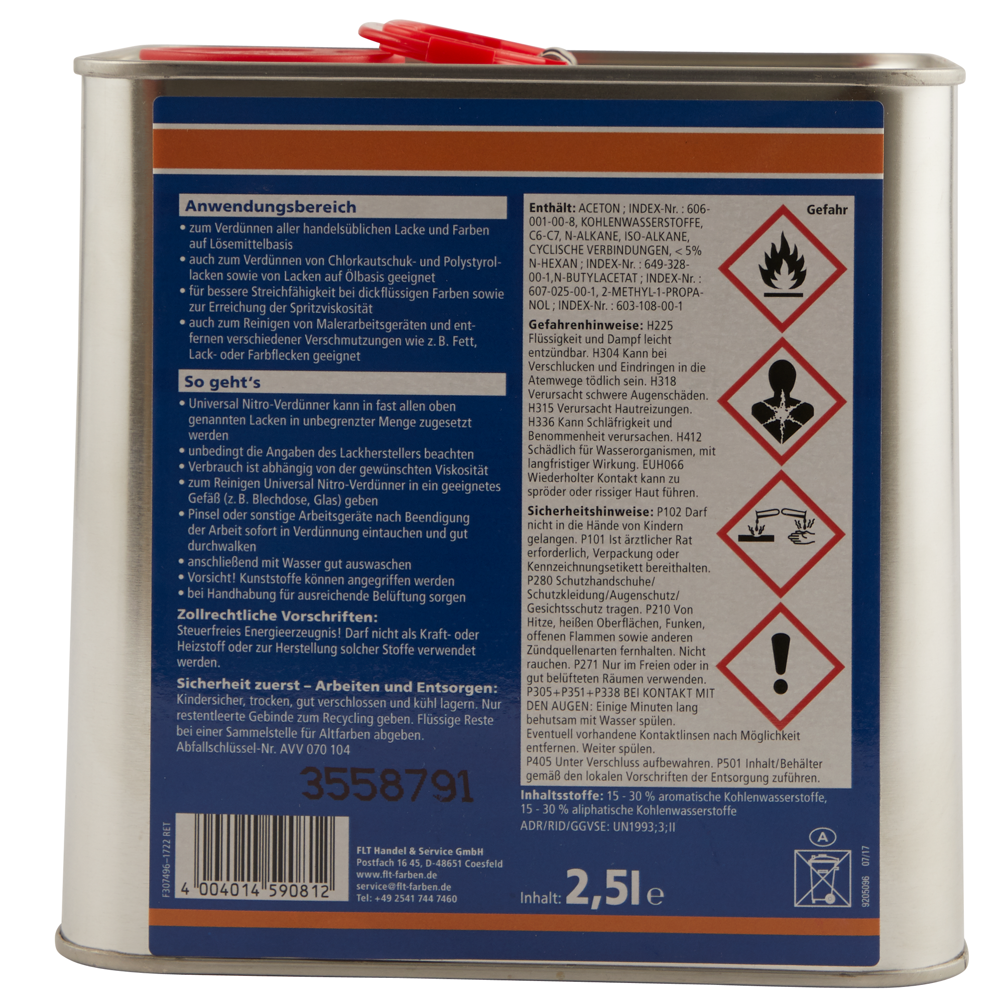 Universal Nitro-Verdünner 2,5 l