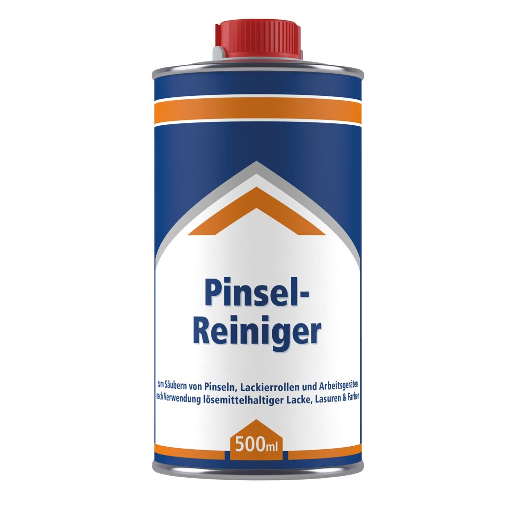 Pinselreiniger in einer Metalldose mit rotem Deckel