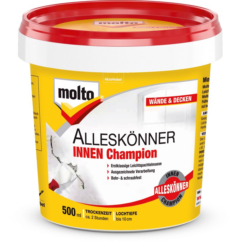 Molto Alleskönner Innen Champion Leichtspachtelmasse