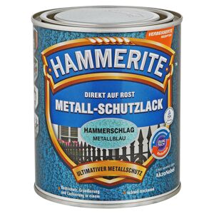 Metallschutzlack 'Direkt auf Rost' metallblau Hammerschlag-Effekt 750 ml