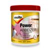 Molto Power Abbeizer im 1L-Eimer, ein Spachtel trägt es auf Holz auf.