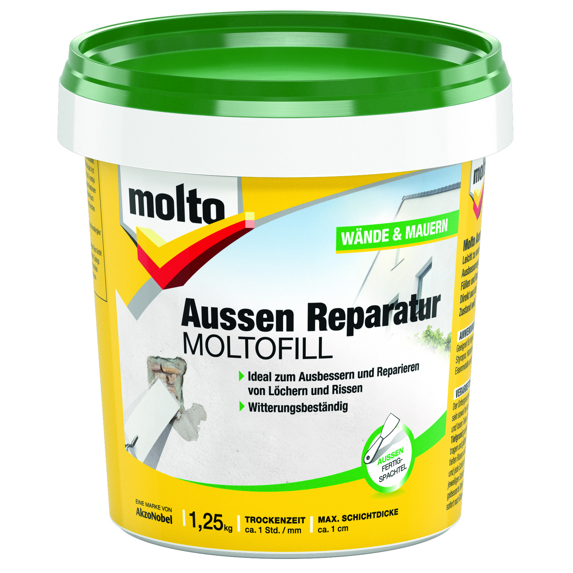 Reparatur-Fertigspachtel 'Moltofill' 1,25 kg + product picture