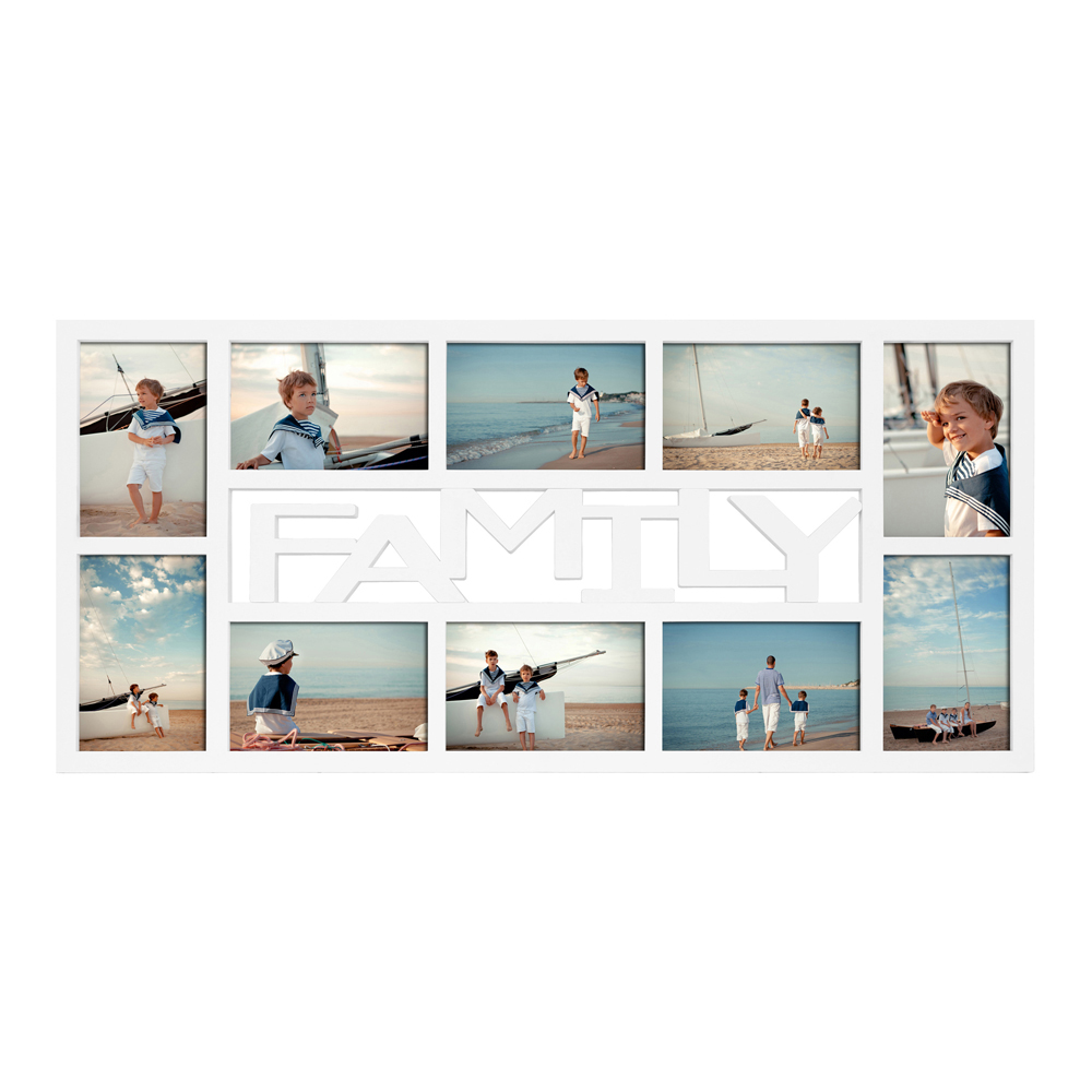 Collagerahmen "Family" weiß 68 x 32 cm + product picture