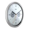 Funk-Wanduhr von Mebus mit Temperatur- und Feuchtigkeitsanzeige