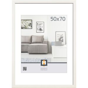Bilderrahmen 'Livorno' Kunststoff weiß 50 x 70 cm