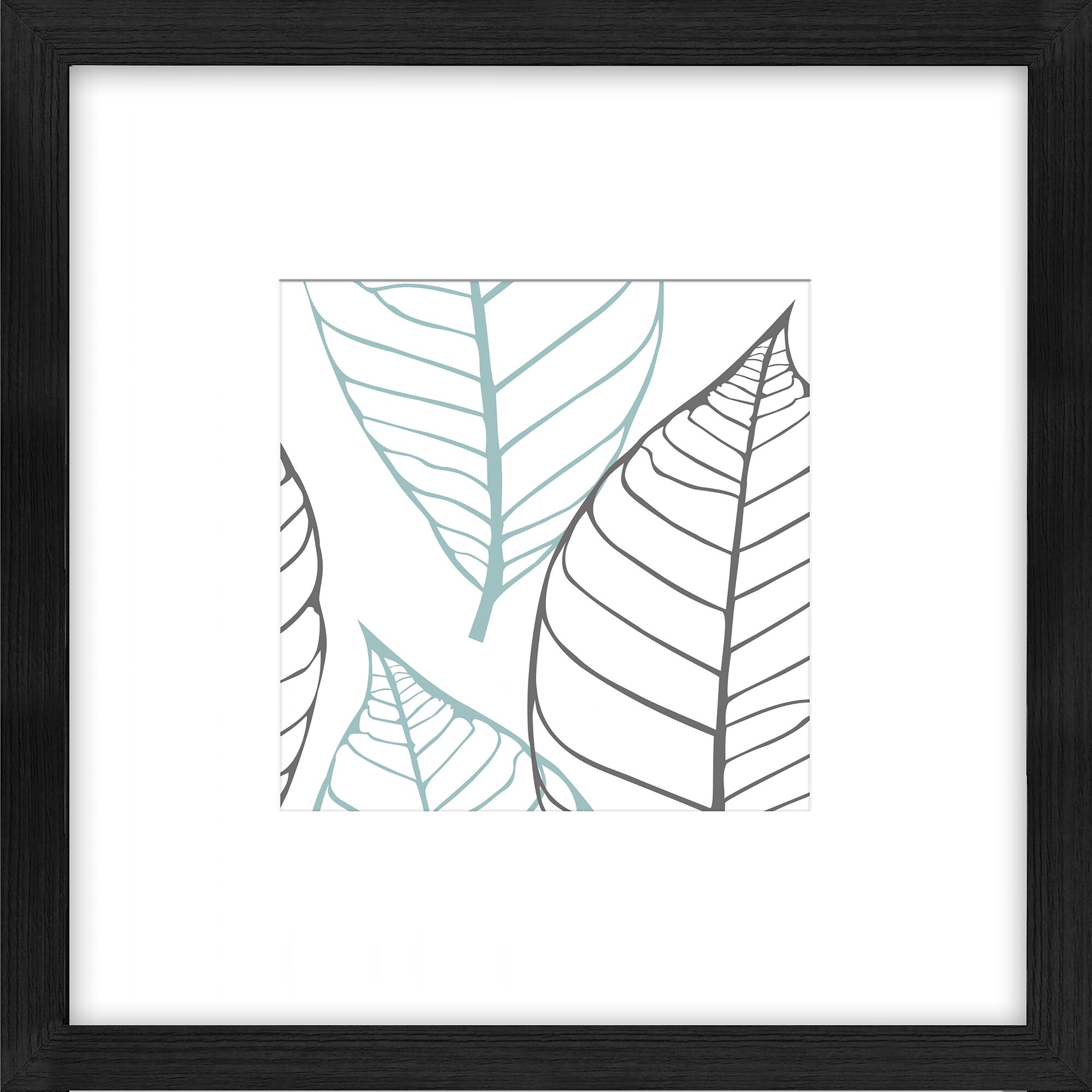 Blätter in grün und grau