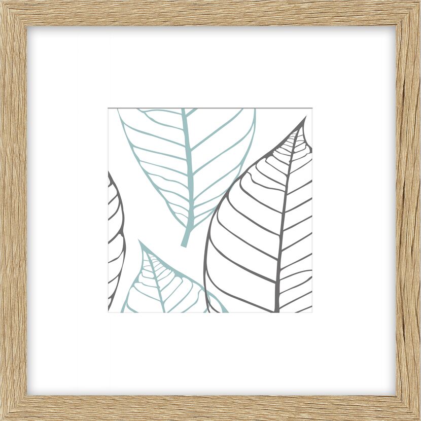 Bilderrahmen 'Iceland' Holz eichefarben 23 x 23 cm, Passepartout