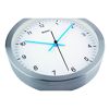 Quarz-Wanduhr silbern Ø 25 x 4 cm