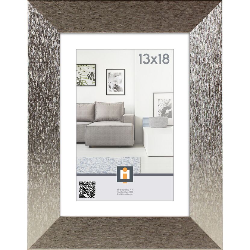 Bilderrahmen Braga silber 13 x 18 cm