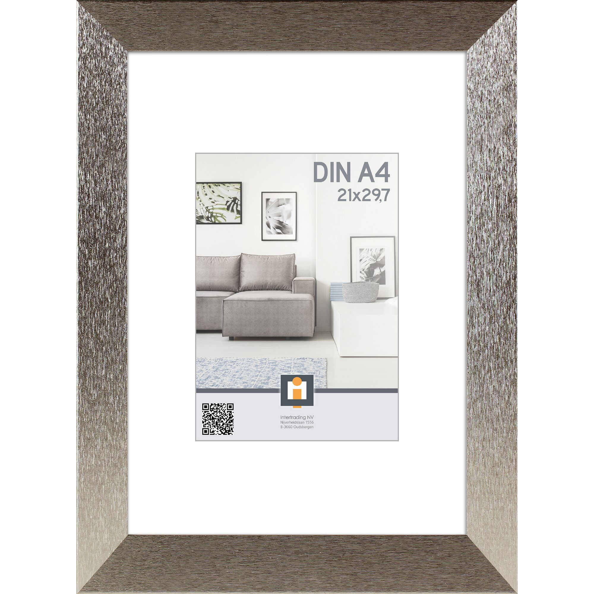 Bilderrahmen Braga silber 21x30 cm