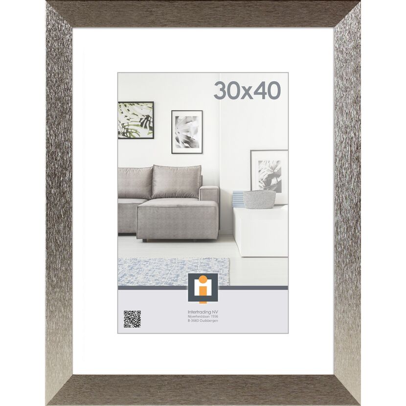 Silberner Bilderrahmen Braga 30 x 40 cm
