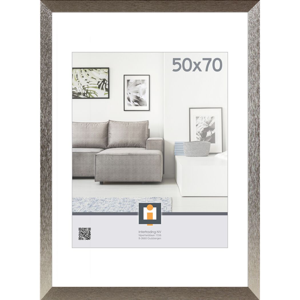 Bilderrahmen Braga silber 50 x 70 cm