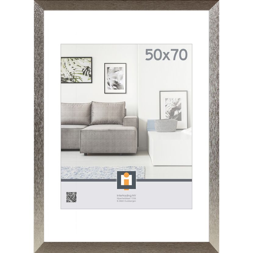 Bilderrahmen Braga silber 50 x 70 cm