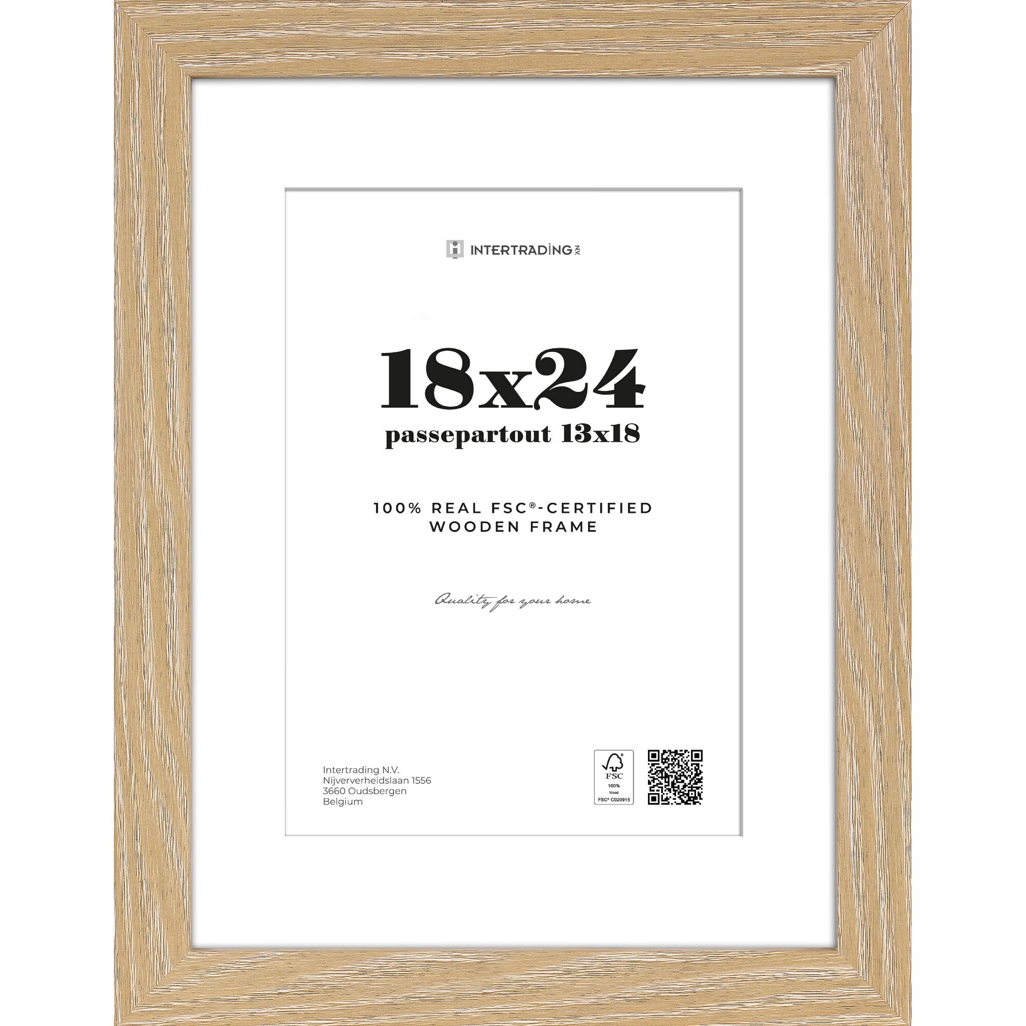 Bilderrahmen Toronto 18x24 cm, Eiche