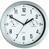 Analoge Quarz-Wanduhr mit Hygrometer und Thermometer
