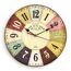 Runde Wanduhr im Vintage-Stil