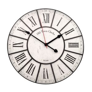 Wanduhr 'Klassisch' schwarz/weiß Ø 40 cm