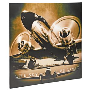 Poster auf Spanplatte "The Sky is the Limit" 90 x 90 cm