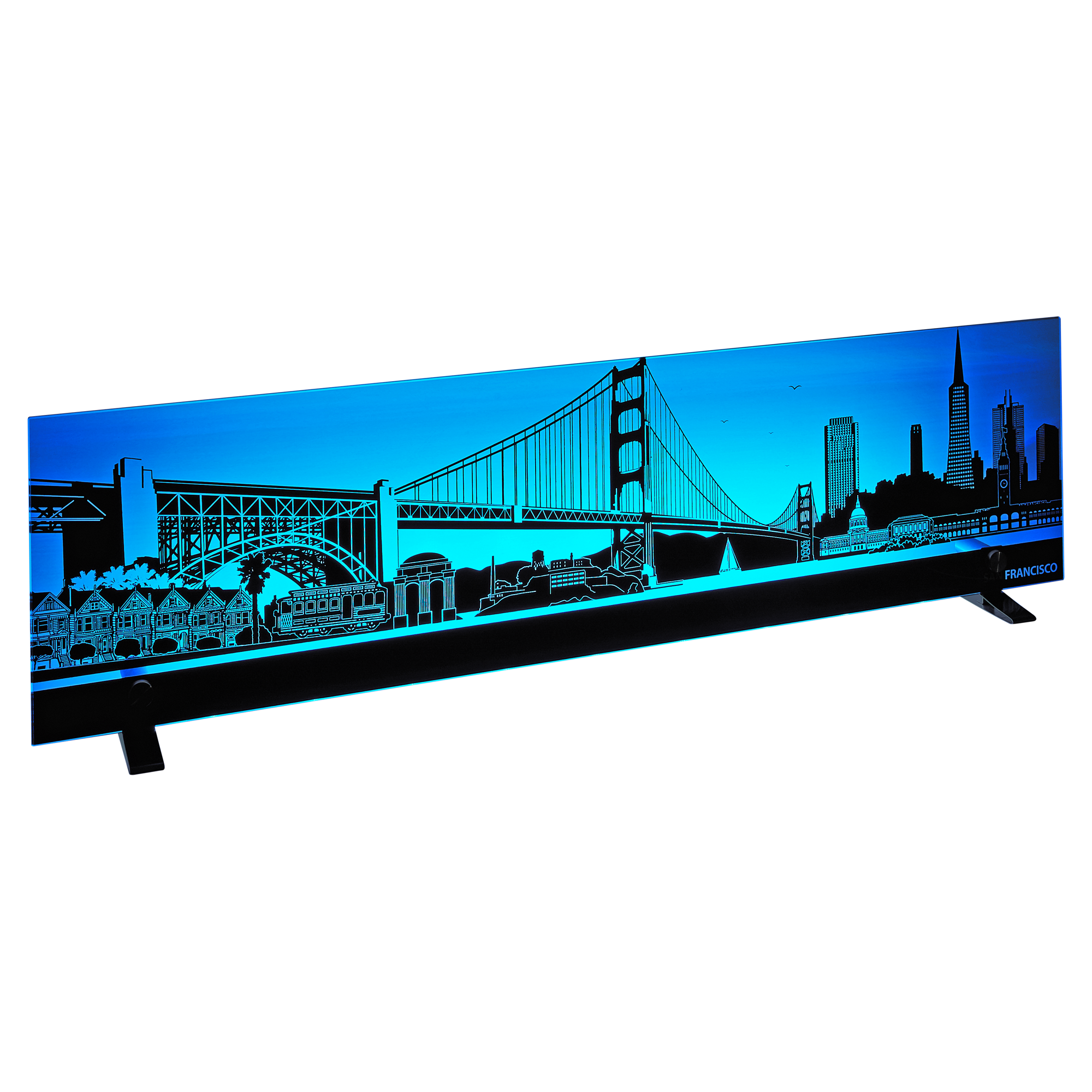 LED-Bild 'San Francisco' 74 x 19,5 x 0,4 cm + product picture
