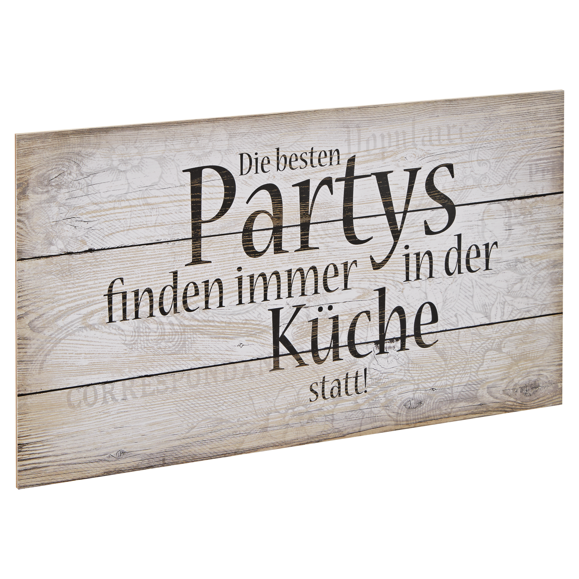 Decopanel "Die besten Partys" 30 x 15 cm + product picture