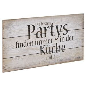 Decopanel "Die besten Partys" 30 x 15 cm