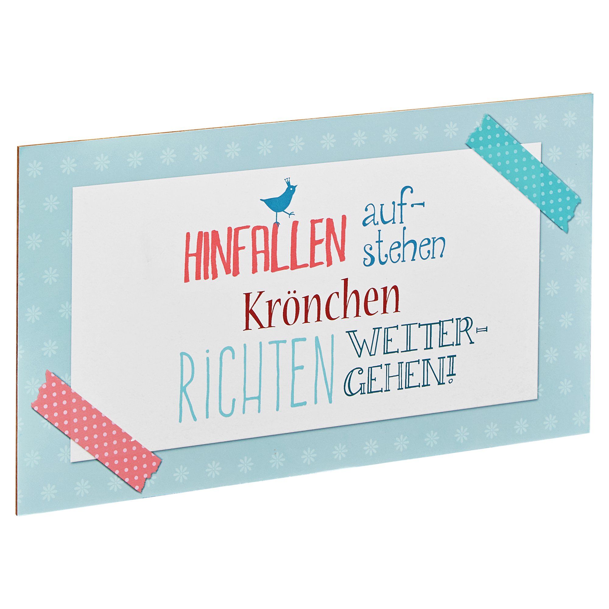 Decopanel "Weitergehen" 27 x 15 cm + product picture