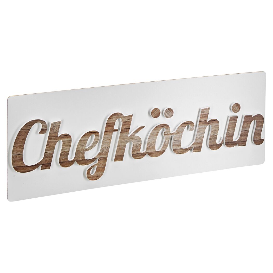 Schild Chefköchin