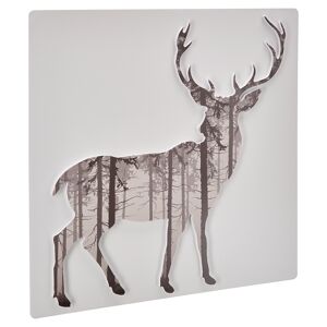 Decopanel "Hirsch im Wald" Cut-Out 50 x 50 cm