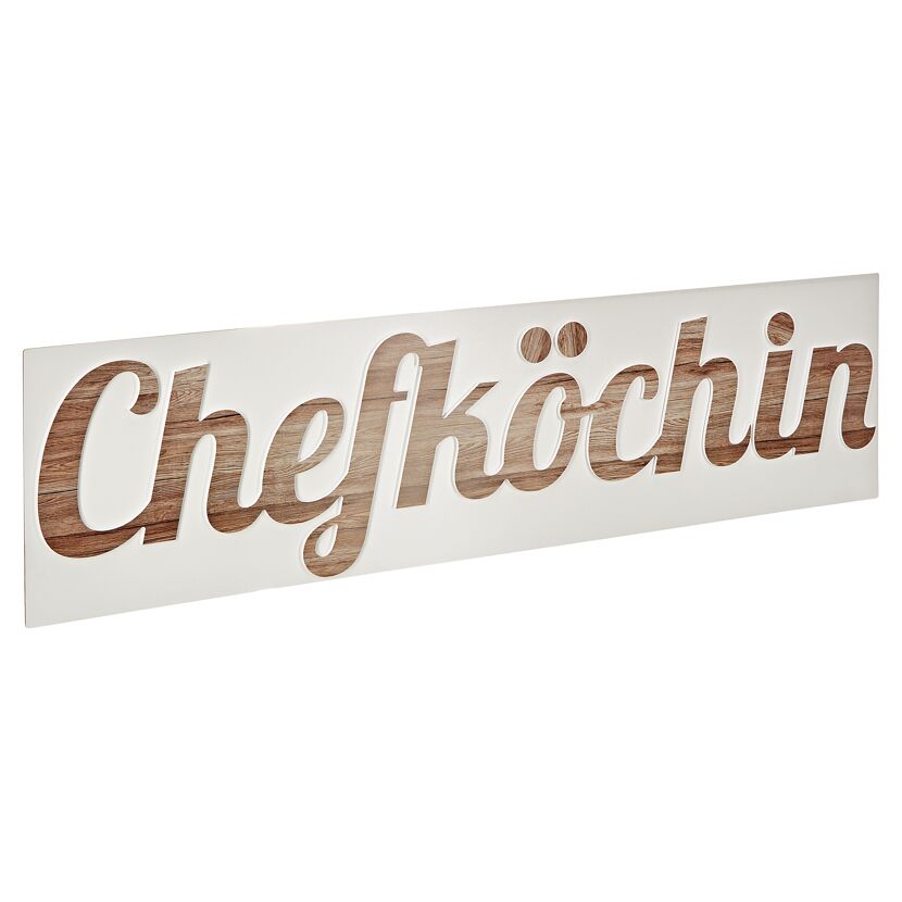 Dekoschriftzug Chefköchin
