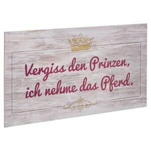 Decopanel "Vergiss den Prinzen" 27 x 15 cm