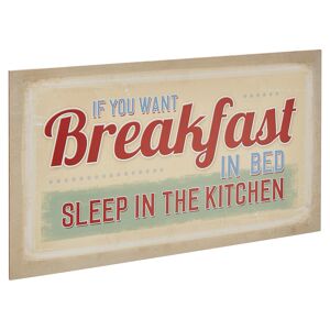 Decopanel "If you want breakfast in bed" 27 x 15 cm