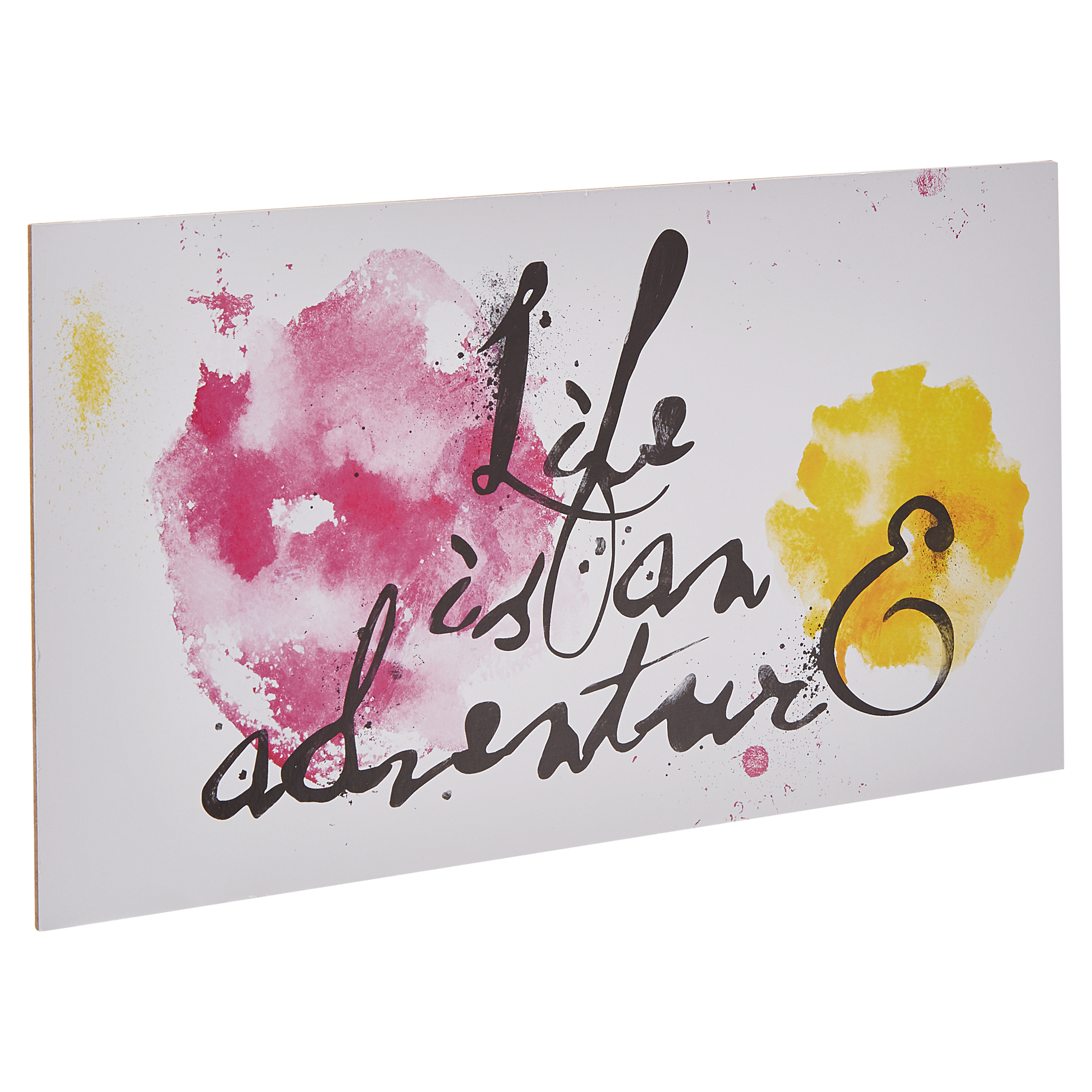 Decopanel "Life is an adventure" 27 x 15 cm + product picture