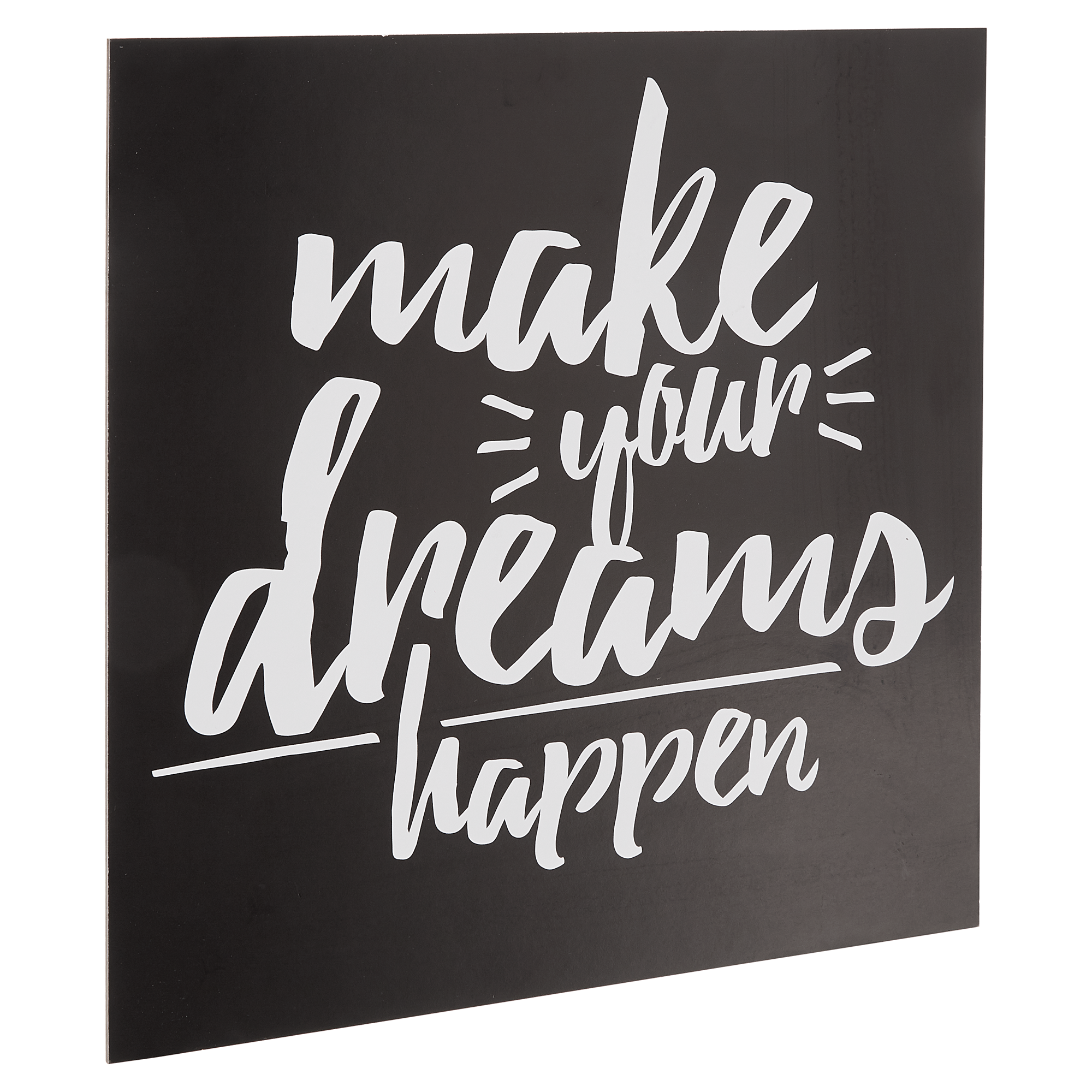 Decopanel "Make your dreams happen" 29 x 29 cm + product picture